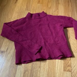 Fuzzy Magenta Vineyard Vines Turtleneck